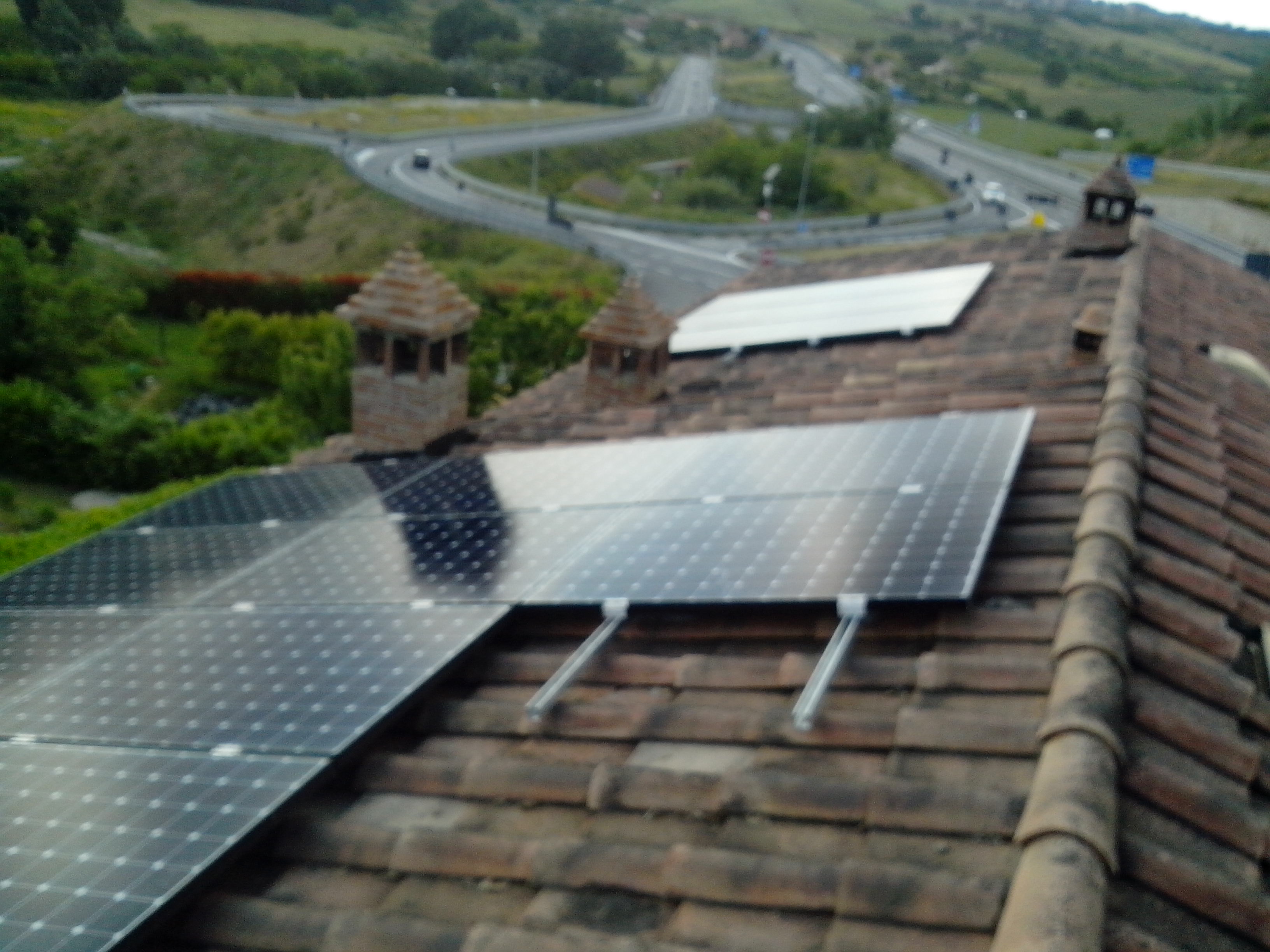 Impianto Fotovoltaico SunPower della Lightland a Taverne d'Arbia, Siena, Toscana
