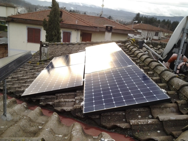 Impianto Fotovoltaico SunPower a Pian di Sco Arezzo Toscana